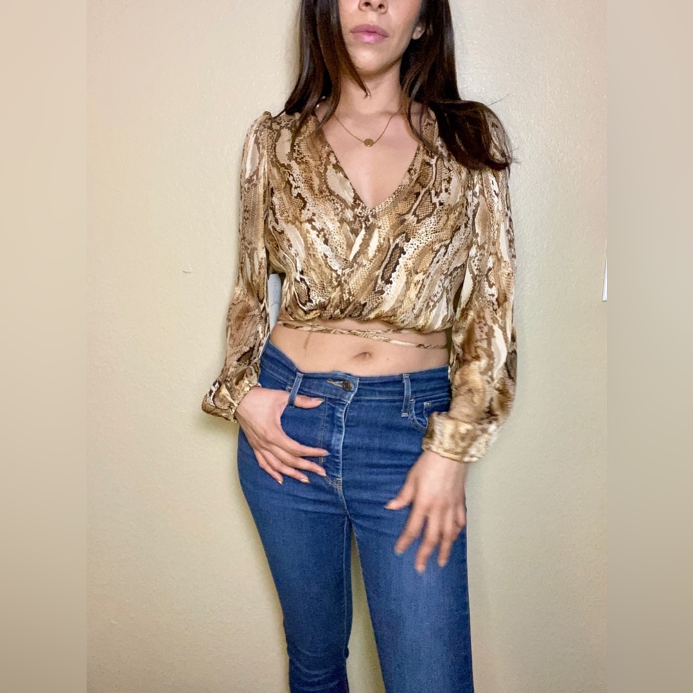 Brown Snake Back Tie